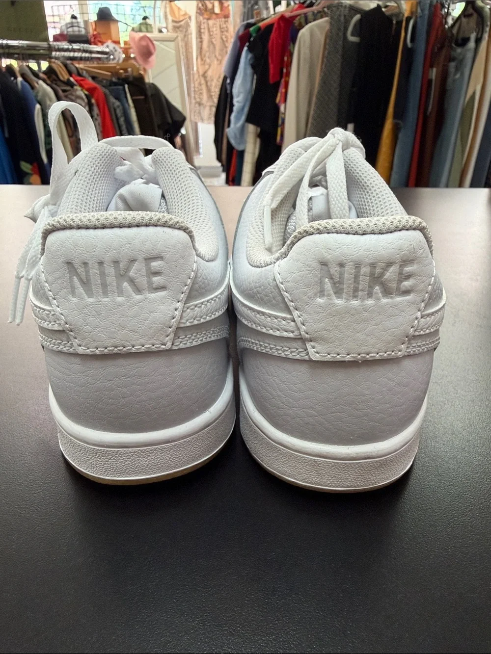 Nike White Low-Top Leather Sneakers
